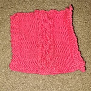 Cabled Dishcloth